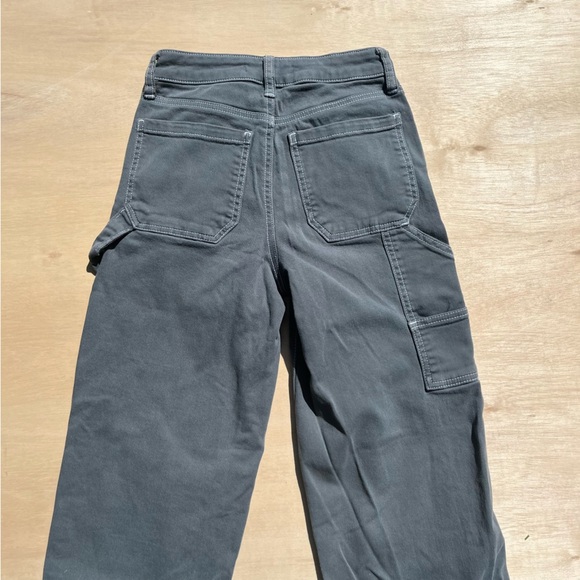 Women’s Size 0 24 High Rise Carpenter Green Grey Jeans SO - Picture 3 of 8